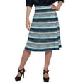 thumbnail image 1 of Moomaya Printed Skirts For Women Knee Length Skirt For Girls Casual Clothing, 1 of 5
