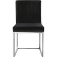 thumbnail image 4 of Contemporary Chic Modern, Contemporary Velvet Upholstered Dining Chair with Durable Metal Base, Set of 2, 18" W x 22" D x 32" H, Chic Dining Table Chairs, 4 of 6