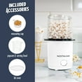 thumbnail image 3 of Nostalgia Hot Air Popcorn Maker, 8-Cup Countertop Popcorn Machine with Measuring Cup, White, 3 of 8