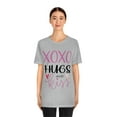 thumbnail image 2 of Hugs And Kiss Love Quote T-Shirt Women Valentines Fashion Novelty T-Shirt, 2 of 5