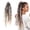 Black, variant on 24 Inch Boho Braided Dreadlock Ponytail Hairpiece with Accessories | Instant Elastic Hand-Braided Viking Braid Hairpiece, Long Clip in Braid Hair Tie Extension for Cosplay & Festivals Hairwig