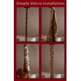 thumbnail image 3 of Royal Designs Fabric Cord and Chain Cover with Touch Fastener - ideal for covering chandelier chains, wires and cables, Easy to Use, 4 ft long , Linen Beige, 3 of 6