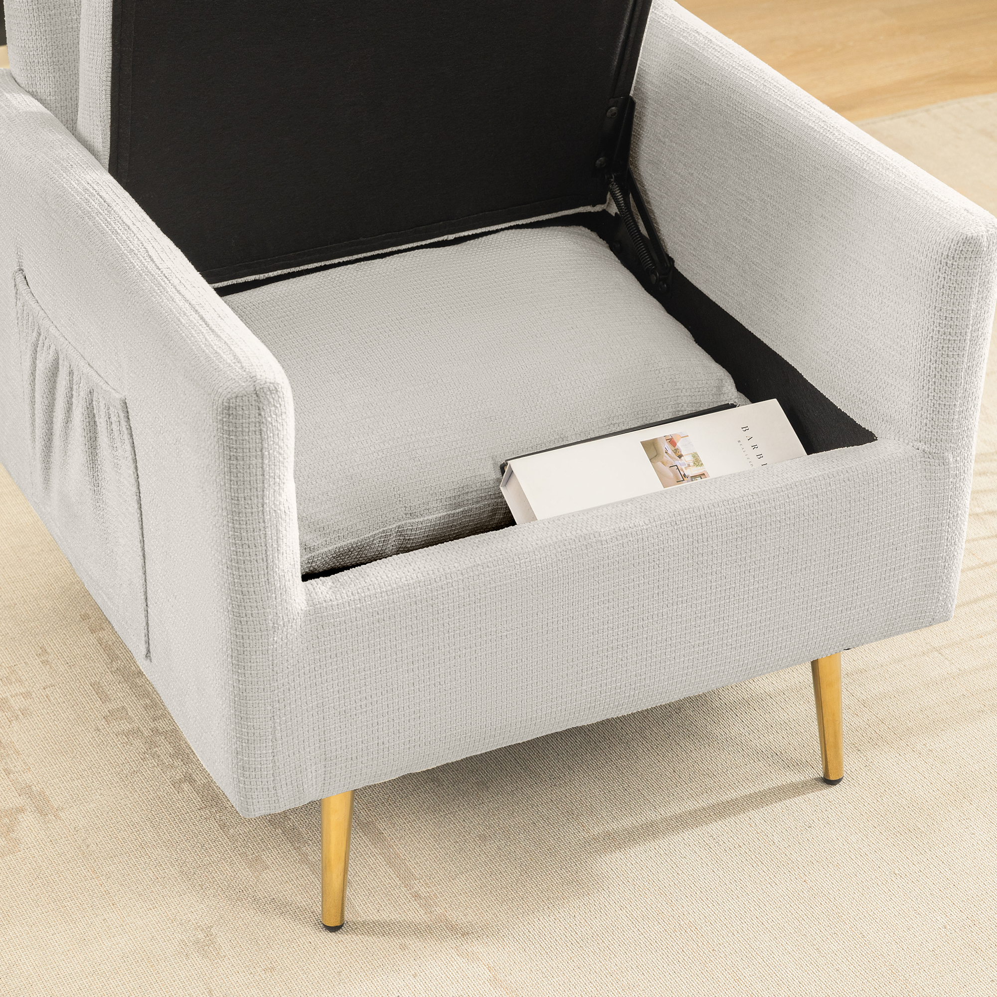 COOLHUT Criss Cross Chair with Wheels Armless Cross Legged Office Chair Wide Home Office Desk Chair Swivel Comfy Vanity Desk Chair Height Adjustable Mid Back Wide Seat Computer Task Chair WhiteVelvet