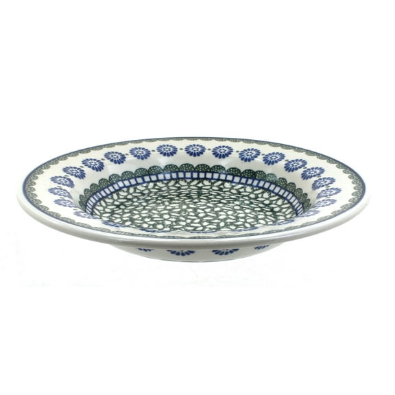 Blue Rose Polish Pottery Maia Soup Plate