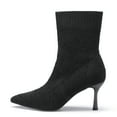 thumbnail image 4 of DREAM PAIRS Women's Ankle Booties Sexy Pointed Toe Stiletto Mid Heel Knit Sock Boots Shoes, 4 of 6