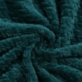 thumbnail image 6 of PiccoCasa Plush Flannel Fleece Blanket Decoration Blankets for Bed or Sofa Dark Green 78"x90", 6 of 6