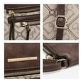 thumbnail image 6 of Dasein Women's Lightweight Crossbody Vegan Leather Shoulder Bag, Monogram Beige, 6 of 7