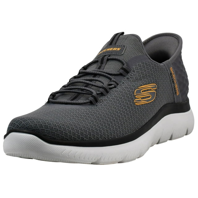 Zapatillas Slip-On Skechers para Hombre Summits Carbón Naranja Talle 9.5