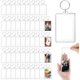 thumbnail image 1 of 50 Llaveros Acrílicos con Foto Al por , Llaveros Transparentes para Papel Fotográfico de 5 X 7,6 cm, Llaveros Personalizados para Regalo., 1 of 1