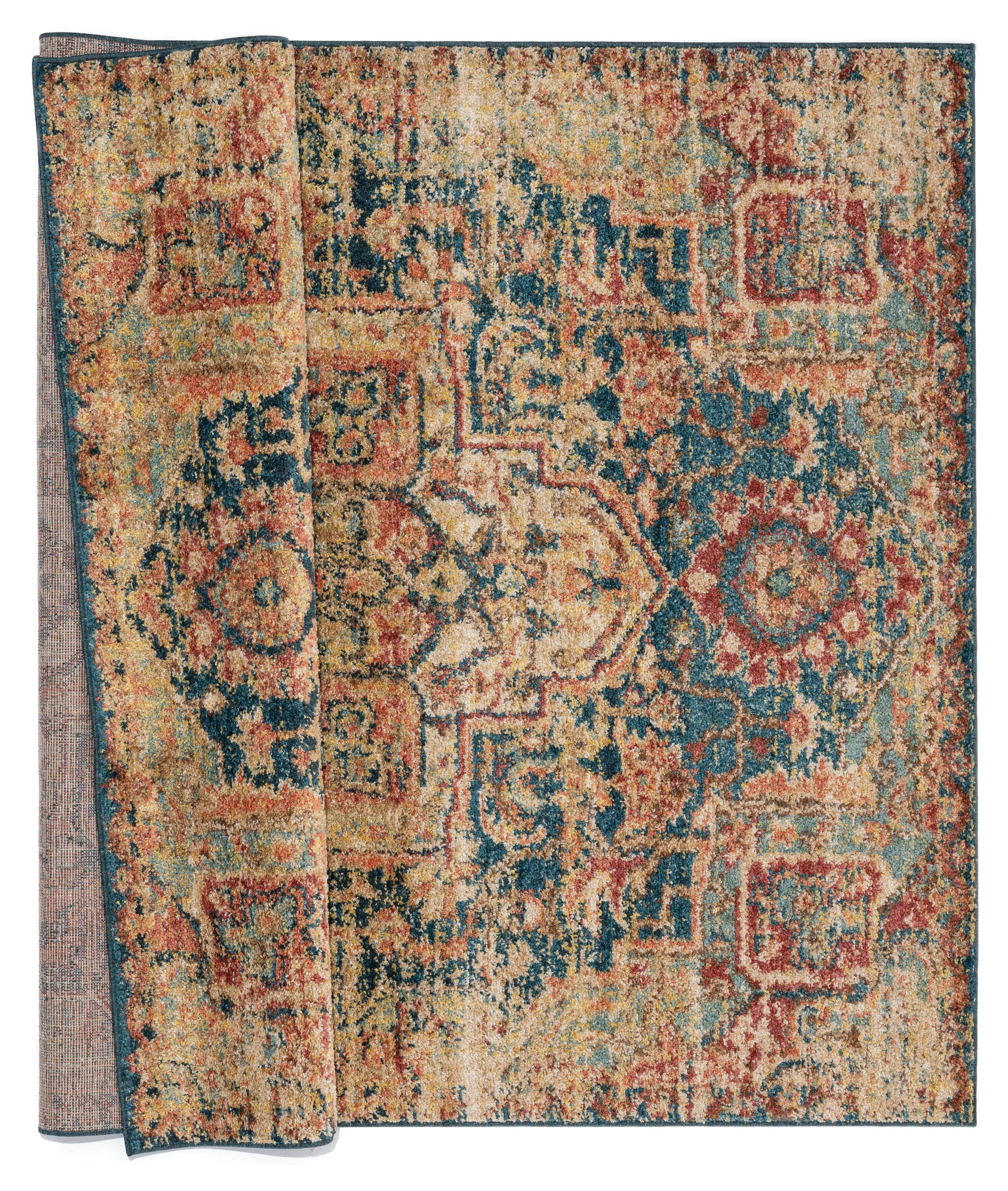 United Weavers Storybrooke Wellington Distressed Multi Woven Olefin/Frieze Area Rug or Runner