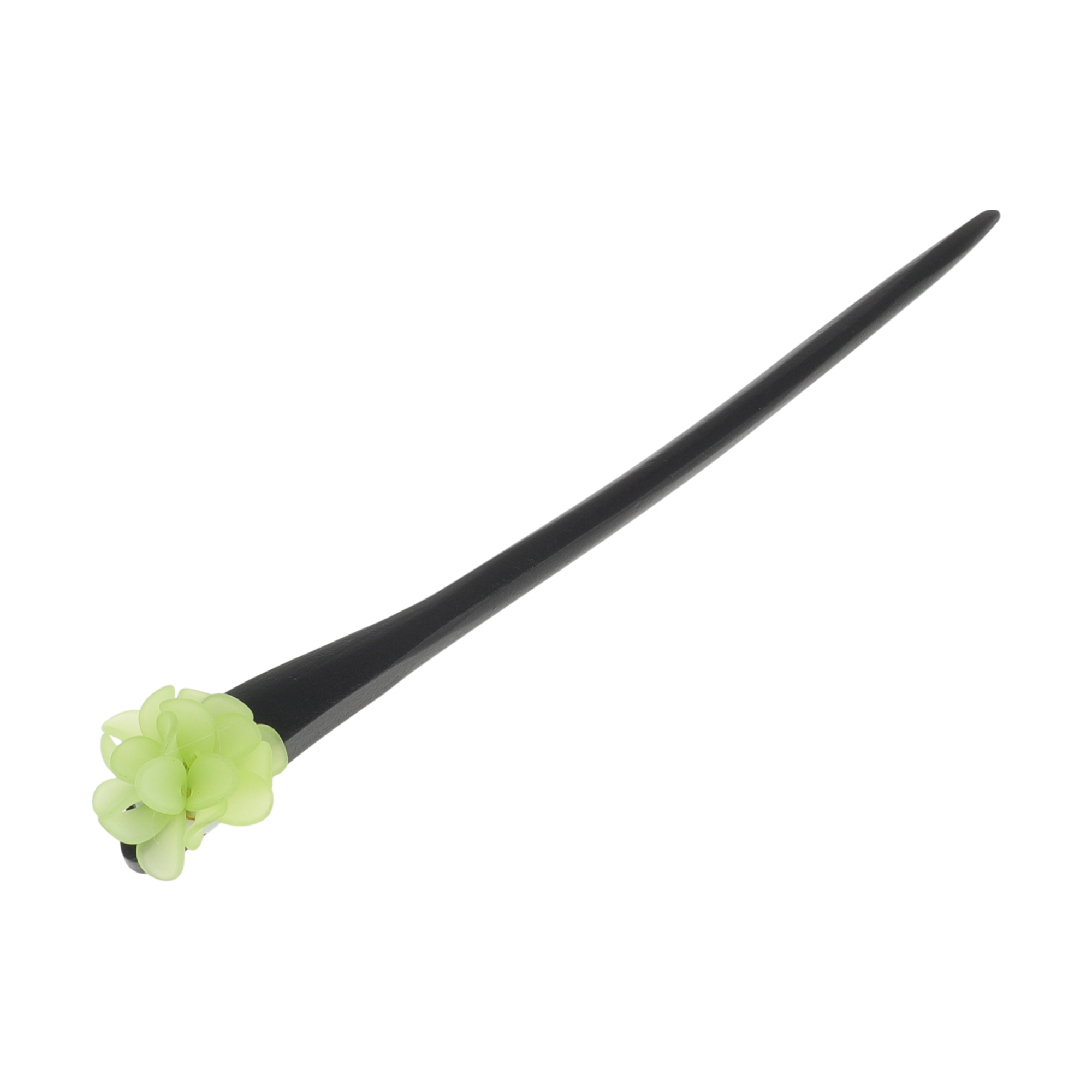 Unique Bargains Simple Comfortable No Slip Flower Hair Chopstick for Women 1 Pc White
