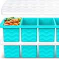 thumbnail image 6 of Silicone Freezer Molds for Soup with Lid – 1-Cup Soup Container Style Ice Cube Trays for Freezer, Meal Prep & Food Storage, Freeze 250mL/125mL Portions – 2 Pack, 6 of 6