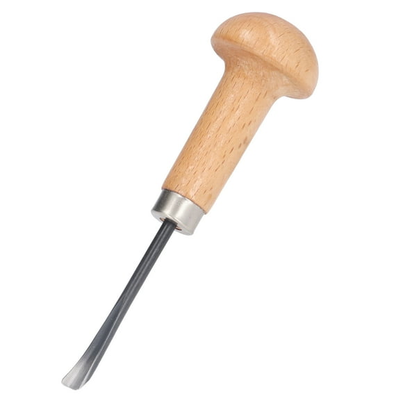 Wood Carving Chisel Straight Gouge Cutting Knife Tool Engraved Chisel Beech Handle Steel Cutter Mushroom Handle DIY Art Craft Accessories For Beginners Hobbyists Woodworking