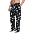 thumbnail image 2 of Xecao Daisies Flowers Men's Straight Lounge Pajama Pants: The Ultimate in Comfortable Sleepwear, 2 of 9