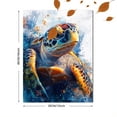 thumbnail image 3 of Qisvanset 12x16 Inch With Frame 2D Flat Wall Art Watercolor Sea Turtle Ocean Theme Home Bedroom Wall Art, 3 of 8