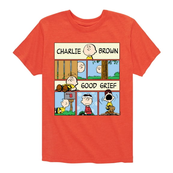 Peanuts - Good Grief Comic - Toddler & Youth Short Sleeve Graphic T-Shirt