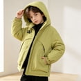 thumbnail image 5 of Lutiedan Boys Warm Winter Jacket Thick Fleece Full Zip Hooded Snow Coat Outdoor Windproof Casual Jacket with Pocket Size 5-15, 5 of 7