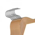 thumbnail image 2 of Perchas de madera para niños (paquete de 10), perchas de madera suaves y duraderas para bebés y padres - AOS, 2 of 5