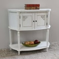 thumbnail image 2 of International Caravan Windsor Antique White Hand Carved 2 Door Console Table, 2 of 5