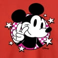 thumbnail image 3 of Disney - Mickey & Friends - Peace Sign - Checkered Background - Toddler And Youth Long Sleeve Graphic T-Shirt, 3 of 5