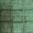 thumbnail image 1 of Ahgly Company Machine Washable Indoor Square Oriental Turquoise Blue Industrial Area Rugs, 6' Square, 1 of 4
