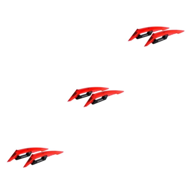 relayinert Plastic Aerodynamic Spoiler Wing Moto 250SR Sticker Motorcycle Motorcycle Motorcycle Accessories red 3Set