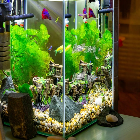 6pcs Fish Tank Feeder Clips Multi-Functional Aquarium Food Clips Rotatable Plastic Clips For Fish Feeding Seaweed And Vegetables Aquarium Supplies