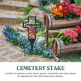 thumbnail image 6 of Worgeous  Memorial Stake for Grandpa Garden Stakes Grave Flowers Cemetery Mother Father Black, 6 of 8