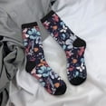 thumbnail image 5 of KLL Flowers ad Butterflies Print Cool Socks Men's Women's Crew Socks Funny Crazy Novelty Stockings, 5 of 6