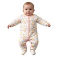 thumbnail image 4 of enyan Newborn Boy Girl Outfits Baby Boy Footie Pajamas Button Romper Footed Sleep N Play Sleepwear Baby Boy Girl Clothes（Light Pink,6-9 Months）, 4 of 5