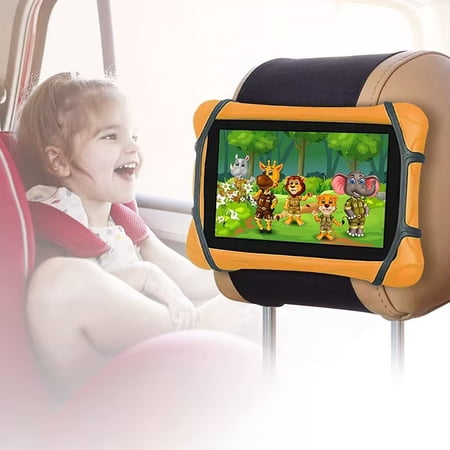 Car Tablet Headrest Holder, Kids Tablet Mount Stand for Back Seat Fits All 7-13'' Tablets, Compatible with iPad, Compatible with Samsung Galaxy and More