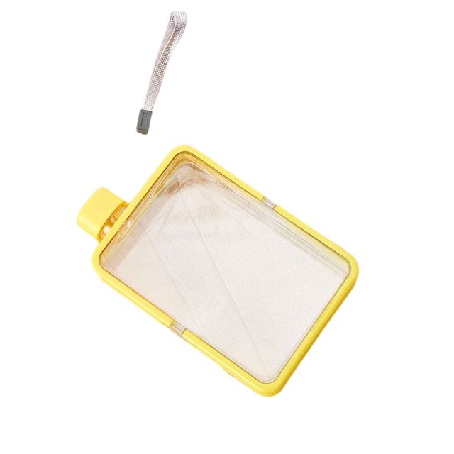 Greeniant Recipiente de agua de diseño plano, taza de viaje reutilizable, taza fina transparente, suministros para el hogar, accesorio de Type2 NO2