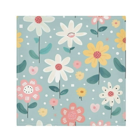 

Napkin Satin Napkin 20*20Inchx6 Kitchen Towel Dinner Plate Towel Decorative Towel Napkin Tea Towel Suitable For Kitchen Table Stick Figure Flower