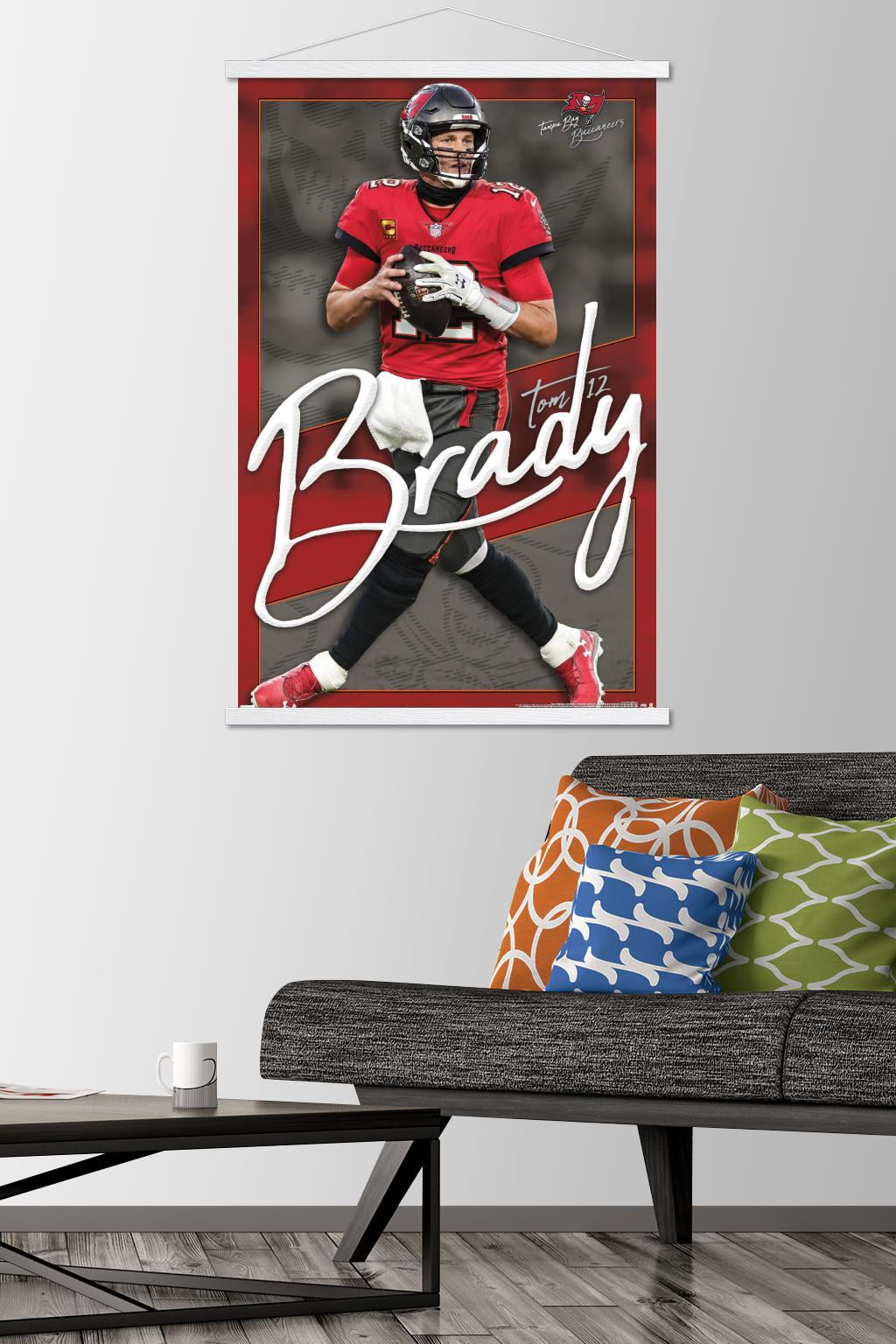 Tampa Bay Buccaneers: Tom Brady 2021 GameStar - NFL Removable Adhesive Wall Decal Giant 36W x 48H