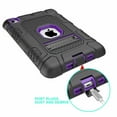 thumbnail image 5 of iPad mini Case; iPad mini 2 Case, iPad mini 3 Case, Dteck Shockproof Stand Kids Case Protective Cover, Black / Purple, 5 of 6