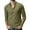 Army Green, variant on LYXSSBYX Men's Performance Long Sleeve Shirt Moisture Wicking Crew T-Shirt Baggy Cotton Linen Solid Pocket Turn-down Collar Tops
