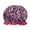 Pink Leopard, variant on Wrapables Reusable Women's Waterproof Shower Caps for Long Hair, Royal