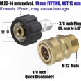 thumbnail image 3 of Adapter Kit for Pressure Washers, M22 Swivel to 3/8 Inch Quick Connect, 3/4 Inch to Quick Release, 8-Piece Set, 3 of 5