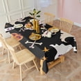 thumbnail image 6 of Playful Halloween Ghosts Pattern Rectangle Tablecloth 60"x102",Waterproof Polyester Rectangle Table Cloth, Wipeable Spillproof Polyester Tablecloth for Dining, Camping, Indoor and Outdoor, 6 of 6