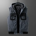 thumbnail image 6 of IROINNID Men's Sleeveless V-Neck Short Vest Solid Color Leisure Vest Pocket Tank Tops Jacket, 6 of 6