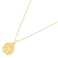 thumbnail image 2 of 14K Yellow Gold Angel Charm Pendant with 0.9mm Wheat Chain Necklace - 22", 2 of 6