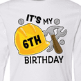 thumbnail image 4 of Inktastic Its My 6th Birthday with Construction Tools Long Sleeve Youth T-Shirt, 4 of 5
