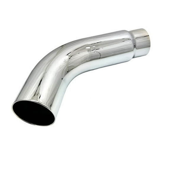 Exhaust Diesel Elbow Tip 5.00 Inlet  6.00 X 23.00"WELBOW60023-500-HP-RS-SS Polished Rolled Edge 304 Stainless Wesdon Exhaust Elbow