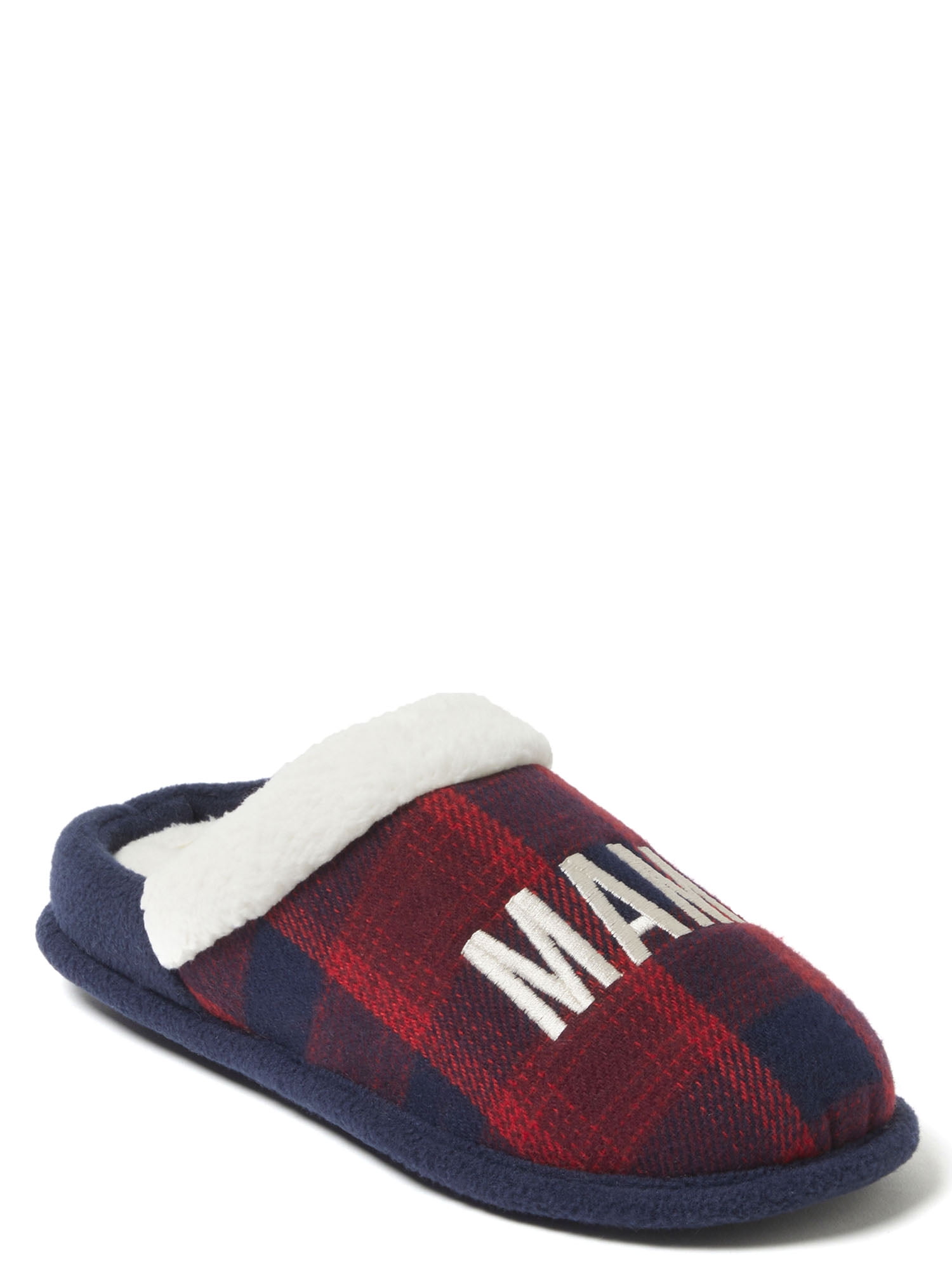 Dearfoams Cozy Comfort Women's Mama Bear Plaid Clog Slippers
