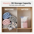thumbnail image 4 of No Pump 3D Vacuum Storage Life Space Creator Better Life Space Bags for Clothes Blankets Bedding Comforters + Bonus Double Mesh Underwear Socks Organizer, 4 of 7