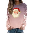 thumbnail image 1 of Chandails en Molleton Sans Capuche d'Halloween pour Femmes Imprimé Décontracté Coupe Ample Manches Longues Col Rond Haut d'Hiver pour Automne Printemps Mode de Rue Usage Quotidien Scolaire, 1 of 4