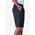 thumbnail image 3 of Boulder Creek By Kingsize Men's Big & Tall  Renegade 9" Full Elastic Waist Cargo Shorts, 3 of 5