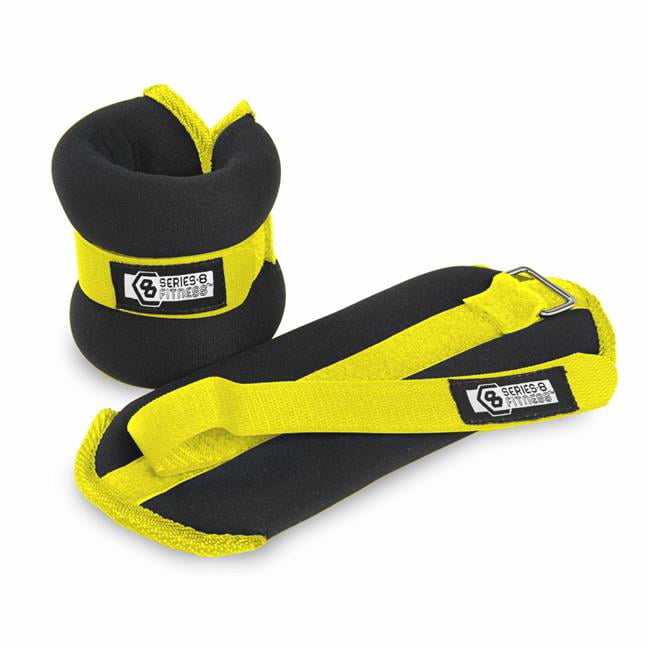 GYMENIST Water Proof Ankle and Wrist Weights with Adjustable Strap Great for Swimming and All Water Sports Activities