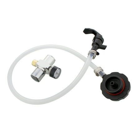 Beer Regulator - G Francis Mini Keg Dispenser Kit - CO2 Regulator for Draft Beer Keg w/ 2 Ft Hose and Spout
