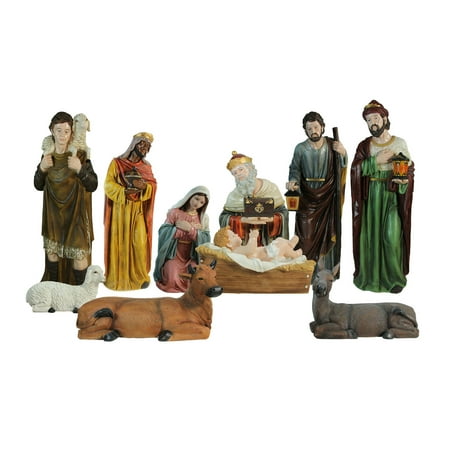 Northlight Seasonal 11-Piece Christmas Nativity Set – 46 – Multi-Color
